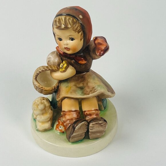 Vintage 1972-1978  Goebel Hummel 4.75" Goodbye Farewell TMK-5 West Germany - Picture 2 of 6